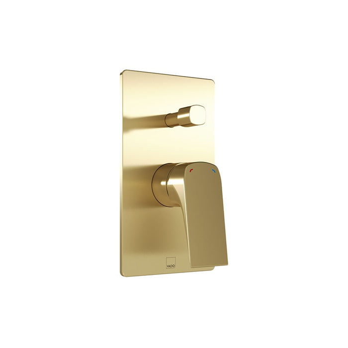Vado Cameo 2 Outlet Concealed Manual Valve - Satin Brass