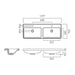 Vado Cameo 4 Drawer Wall Hung Vanity Unit With Arctic Basin