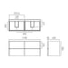 Vado Cameo 4 Drawer Wall Hung Vanity Unit With Arctic Basin