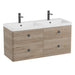 Vado Cameo 4 Drawer Wall Hung Vanity Unit With Arctic Basin