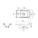 Vado Cameo Cloakroom Basin - 400mm Wide - 1 TH - Inset