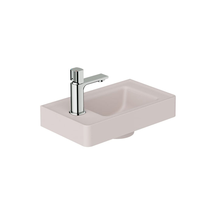 Vado Cameo Cloakroom Basin - 400mm Wide - 1 TH - Pink Clay