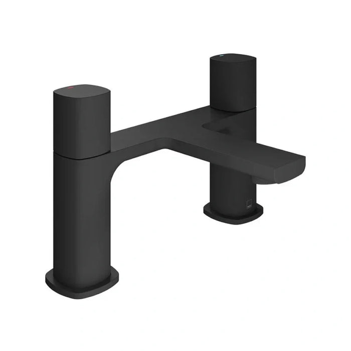 Vado Cameo Deck Mounted Bath Filler Tap - Matt Black - Bath