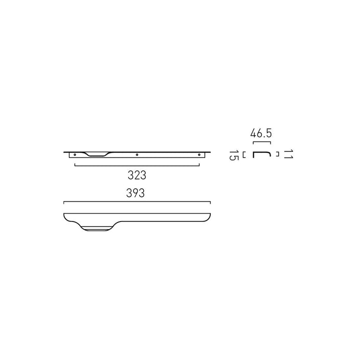 Vado Cameo Furniture Pull Handle - 400mm Wide - Furniture