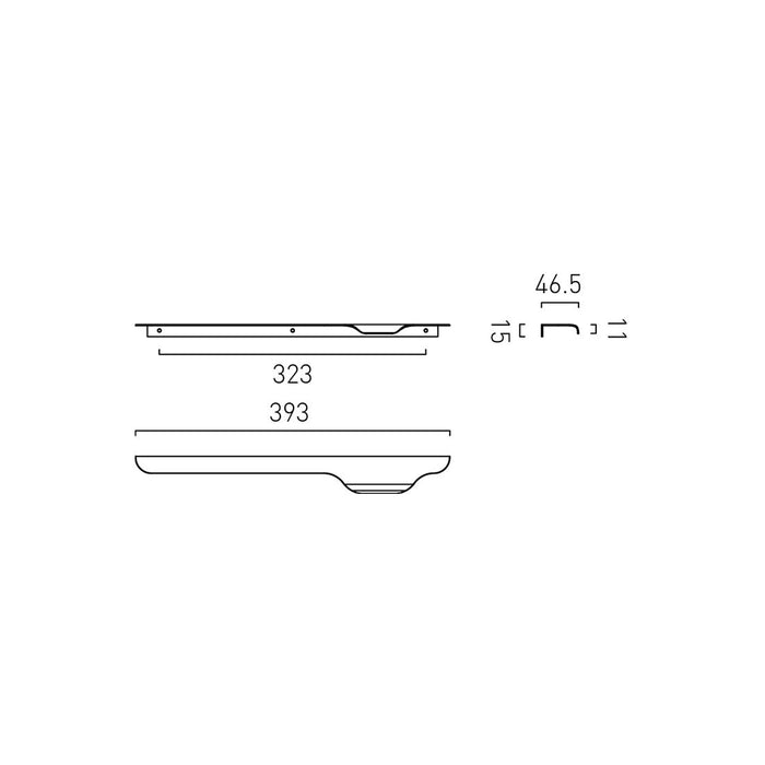 Vado Cameo Furniture Pull Handle - 400mm Wide - Furniture