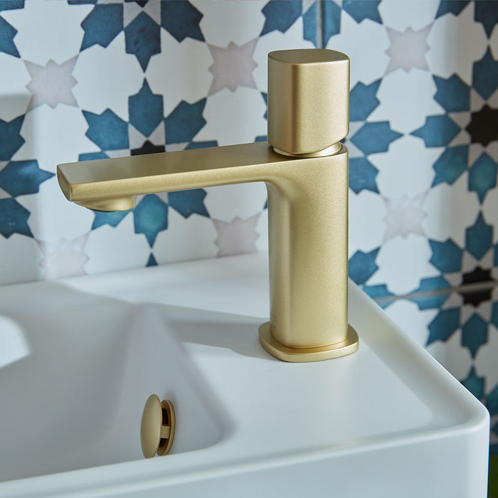 Vado Cameo Knob Deck Mounted Mini Mono Basin Mixer Tap