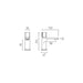 Vado Cameo Knob Deck Mounted Mini Mono Basin Mixer Tap