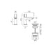 Vado Cameo Knob Deck Mounted Mini Mono Basin Mixer Tap
