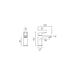 Vado Cameo Lever Deck Mounted Mini Mono Basin Mixer Tap
