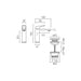 Vado Cameo Lever Deck Mounted Mono Basin Mixer Tap