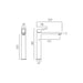 Vado Cameo Lever Extented Deck Mounted Mono Basin Mixer Tap