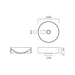 Vado Cameo Round Countertop Basin - 400mm Wide - Countertop
