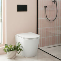 Vado Cameo Round Rimless Back To Wall Toilet With Slimline