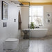 Vado Cameo Round Rimless Wall Hung Toilet With Slimline