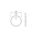 Vado Cameo Round Rimless Wall Hung Toilet With Slimline