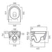 Vado Cameo Round Rimless Wall Hung Toilet With Slimline
