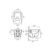 Vado Cameo Soft Square Rimless Wall Hung Toilet