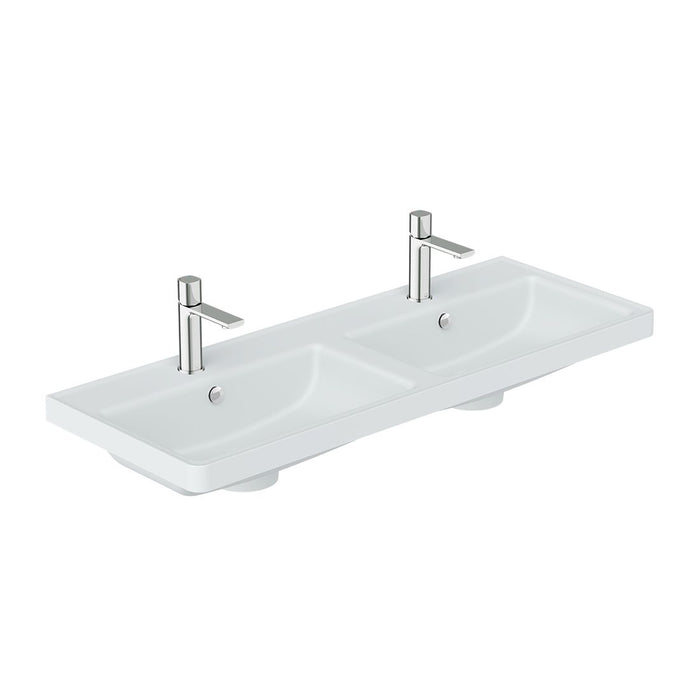 Vado Cameo Vanity Double Basin - 1200mm Wide - 1 TH