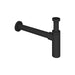 Vado Contemporary Round Bottle Trap - Matt Black - Bottle