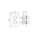 Vado DX Life 2 Outlet 2 Handle Thermostatic Concealed