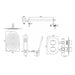 Vado DX Life Two Outlet Two Handle Thermostatic Shower set