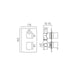 Vado DX Phase 1 Outlet 2 Handle Thermostatic Concealed