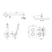 Vado DX Phase 2 Outlet 2 Handle Thermostatic Shower set