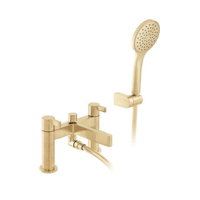 Vado Edit Bath Shower Mixer Tap With Shower Kit - Brushed