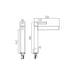 Vado Edit Deck Mounted Cloakroom Tall Mono Basin Mixer Tap