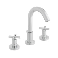 Vado Elements Deck Mounted 3 Hole Basin Mixer Tap With Pop