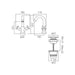 Vado Elements Deck Mounted Mono Basin Mixer Tap