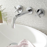 Vado Elements Wall Mounted 3 Hole Basin Mixer Tap