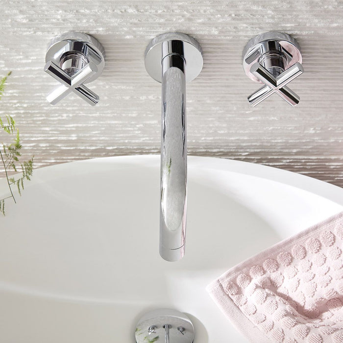 Vado Elements Wall Mounted 3 Hole Basin Mixer Tap