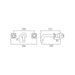 Vado Elements Wall Mounted 3 Hole Bath Filler Tap