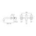 Vado Elements Wall Mounted Basin Mixer Tap - Basin Mixer