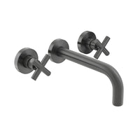 Vado Elements Wall Mounted Basin Mixer Tap - Brushed Black
