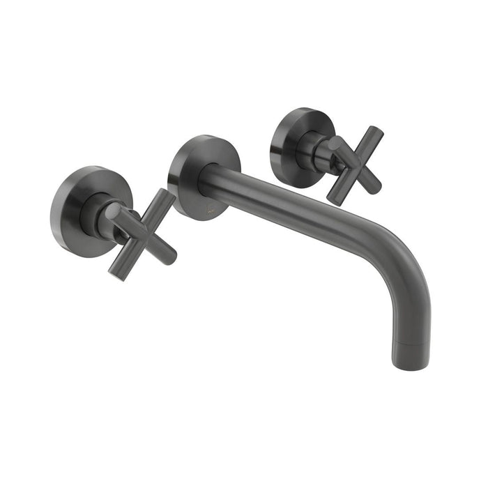 Vado Elements Wall Mounted Basin Mixer Tap - Brushed Black