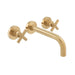 Vado Elements Wall Mounted Basin Mixer Tap - Brushed Gold