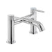 Vado Knurled Accents Deck Mounted Bath Filler Tap - Chrome