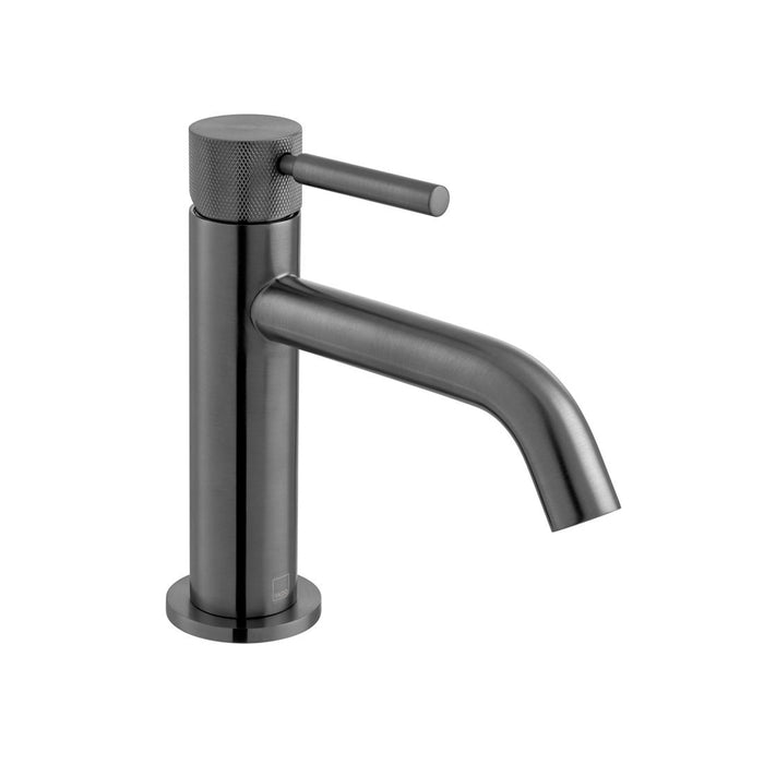 Vado Knurled Accents Slimline Deck Mounted Mono Basin Mixer