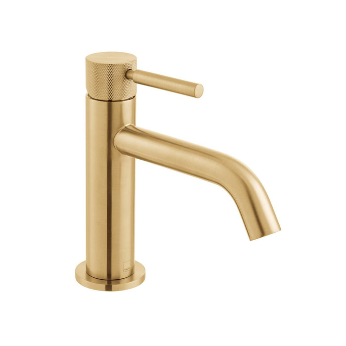 Vado Knurled Accents Slimline Deck Mounted Mono Basin Mixer