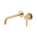 Vado Knurled Accents Slimline Wall Mounted Basin Mixer Tap