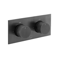 Vado Knurled X Fusion Horizontal 2 Outlet Concealed