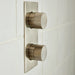 Vado Knurled X Fusion Vertical 2 Outlet Concealed