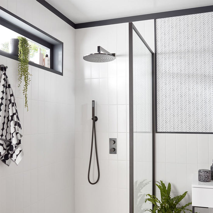 Vado Knurled X Fusion Vertical 2 Outlet Concealed