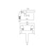 Vado Life Deck Mounted Thermostatic Bath Shower Mixer Tap
