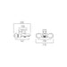 Vado Metiz Wall Mounted Bath Shower Mixer Tap - Chrome