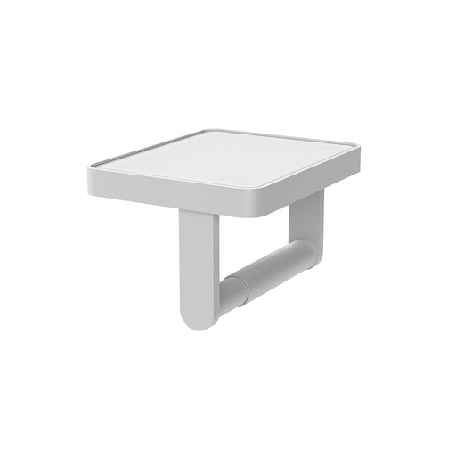 Vado Muse Paper Holder With White Glass - Matt White