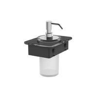 Vado Muse Soap Dispenser With Black Glass Shelf - 150mm