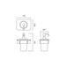 Vado Muse Soap Dispenser With White Glass Shelf - 150mm